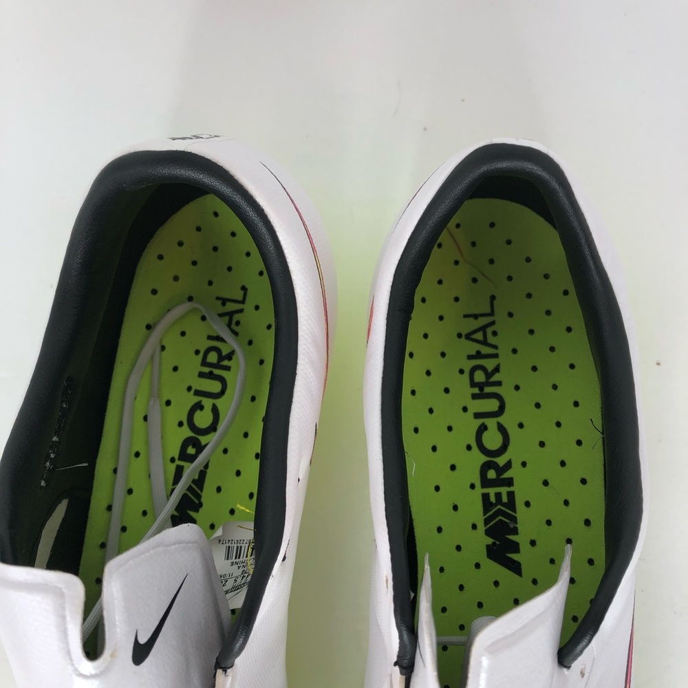 Nike Men's Rare Mercurial Vapor X FG 648553 170 White Yellow Cleats Size 10.5 - Picture 4 of 11